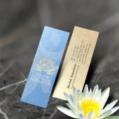 Blue Gold Lotus Yoga Meditation Reiki Instructor Mini Visitekaartje