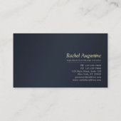 Blue Gold Lotus Yoga Meditation Reiki Instructor Visitekaartje (Achterkant)