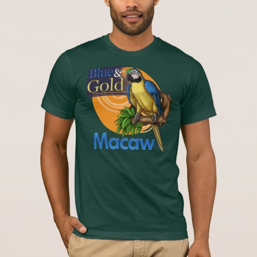 Blue & Gold Macaw T-Shirt (Voorkant)