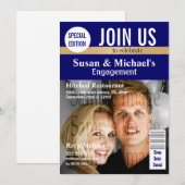 Blue Gold magazine verloving Kaart (Voorkant / Achterkant)