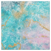 Blue Gold Marble Artwork  Stof (Swatch)