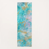 Blue Gold Marble Artwork Yogamat (Voorkant)