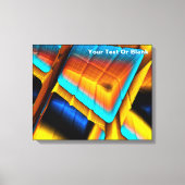 Blue-Gold Metallic Pattern 33 Canvas Afdruk (Voorkant)