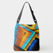 Blue-Gold Metallic Pattern 33 Crossbody Tas (Voorkant)