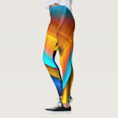 Blue-Gold Metallic Pattern 33 Leggings (Links)