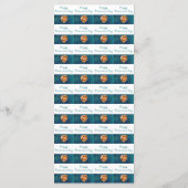 Blue Gold Moon Oranje Heart Jewels Valentijn Day Menu (Achterkant)