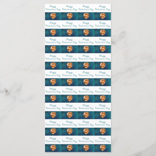 Blue Gold Moon Oranje Heart Jewels Valentijn Day Menu (Achterkant)