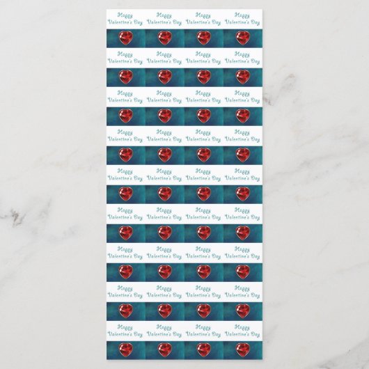 Blue Gold Moon Red Heart Jewels Valentijn Day Menu (Achterkant)