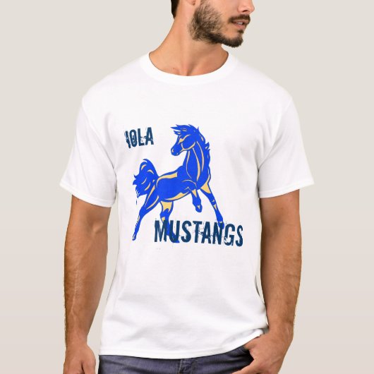 Blue-Gold Mustang Shirt (Voorkant)