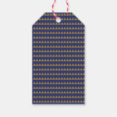 Blue Gold Notenkraker Drummer Christmas Gift Label Cadeaulabel (Achterkant)