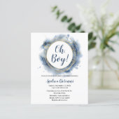  Blue Gold  Oh boy Baby Shower  (Staand voorkant)
