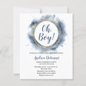  Blue Gold  Oh boy Baby Shower  (Voorkant)