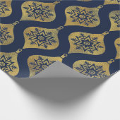 " BLUE & GOLD ORNAMENT" CADEAUPAPIER (Hoek)