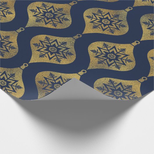 " BLUE & GOLD ORNAMENT" CADEAUPAPIER (Hoek)