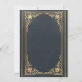  Blue Gold Photo Elegant Boy Bevestiging Kaart (Achterkant)