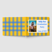 Blue Gold Photo Graduation Party Gastenboek (Volledig)