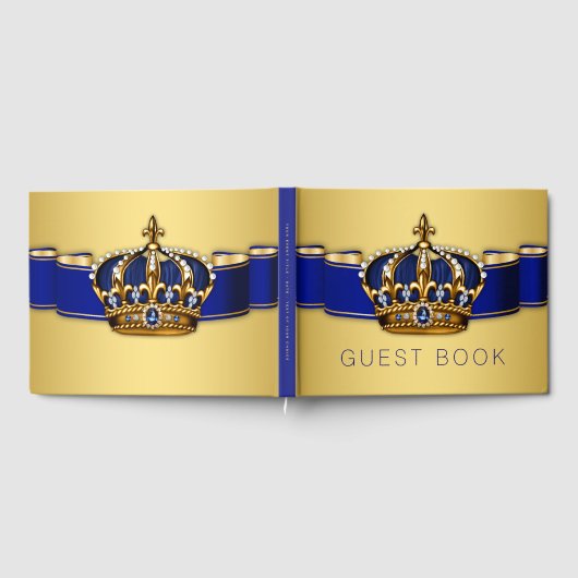 Blue Gold Prince King Crown gastenboek (Volledig)