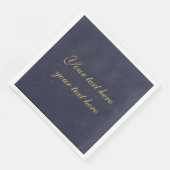 Blue Gold Professional Trendy Minimalistische eige Servet (Hoek)