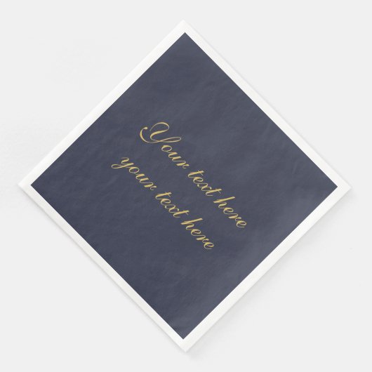 Blue Gold Professional Trendy Minimalistische eige Servet (Hoek)