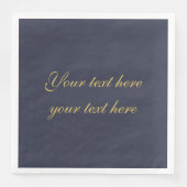 Blue Gold Professional Trendy Minimalistische eige Servet (Voorkant)