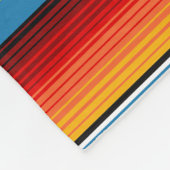 Blue Gold Red Mexican Sarape Fleece Deken (Hoek)