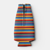 Blue Gold Red Mexican Sarape Flesjeskoeler (Achterkant)