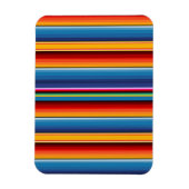 Blue Gold Red Mexican Sarape Magneet (Verticaal)