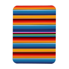 Blue Gold Red Mexican Sarape Magneet