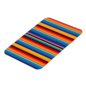 Blue Gold Red Mexican Sarape Magneet (Linkerzijde)
