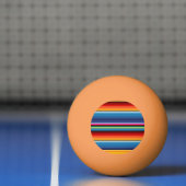 Blue Gold Red Mexican Sarape Pingpongbal (Net)