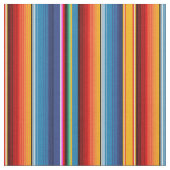 Blue Gold Red Mexican Sarape Stof (Close Up)