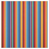 Blue Gold Red Mexican Sarape Stof (Swatch)