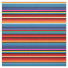 Blue Gold Red Mexican Sarape Stof