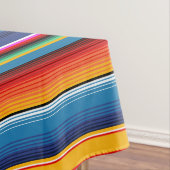 Blue Gold Red Mexican Sarape Tafelkleed (Voorbeeld)