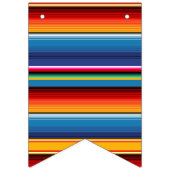 Blue Gold Red Mexican Sarape Vlaggetjes (Eerste vlag)