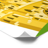 Blue Gold Royal Prince Castle Birthday Party Sign Poster (Hoek)