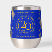 Blue & Gold School College Klasse Reünie (Achterkant)