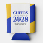 Blue Gold School College University Afstuderen Blikjeskoeler (Achterkant)
