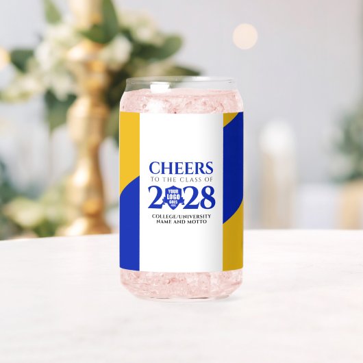 Blue Gold School College University Afstuderen Blikvorm Glas (Insitu (Huwelijk))