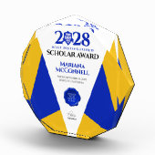 Blue Gold School College University Afstuderen Fotoblokken (Rechts)