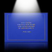 Blue Gold School College University Afstuderen Gastenboek