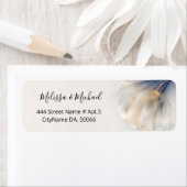 Blue Gold Smokey Flower |  Wedding Etiket (Insitu)