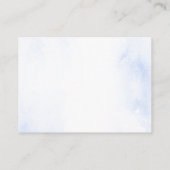 Blue Gold Snowflakes Baby shower Luier Raffle Informatiekaartje (Achterkant)