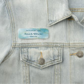 Blue Gold Sparkle-medewerker Naamplaatje (In situ)
