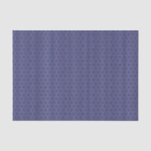 Blue & Gold Star Arabesque Patroon Tissuepapier
