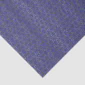 Blue & Gold Star Arabesque Patroon Tissuepapier (Detail)