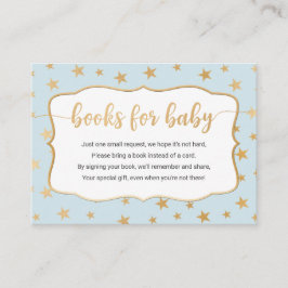 Blue Gold Stars-kaart Visitekaartje