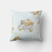 Blue Gold Tropical Oerwoud Safari Animals Nursery Kussen (Achterkant)