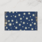 Blue & Gold Twinkle Star Diaper Raffle Ticket Informatiekaartje (Achterkant)