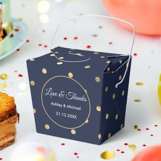 Blue Gold Verjaardag Jubileum Wedding Favoriet Box Bedankdoosjes